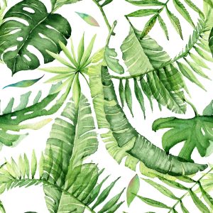 Papier Peint Feuilles En Vert Vif – Image 1
