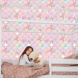 Papier Peint Pour Les Enfants - Licorne Colorée – Image 7