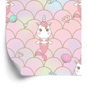 Papier Peint Pour Les Enfants - Licorne Colorée – Image 2