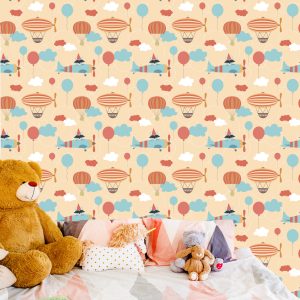 Papier Peint Ballons Sur Fond D'avions – Image 6