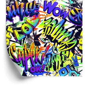 Papier Peint Inscriptions De Graffitis Colorés – Image 2