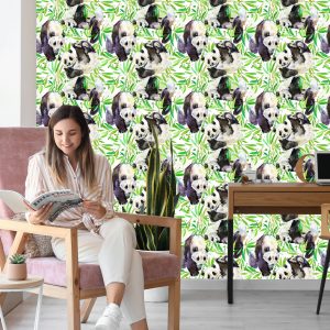 Papier Peint Pandas Peints – Image 7