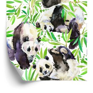 Papier Peint Pandas Peints – Image 2