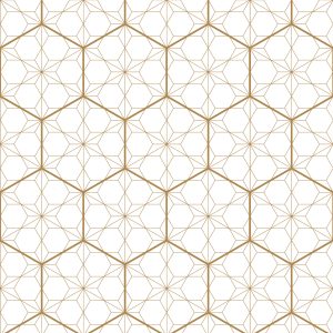 Papier Peint Géométrique - Hexagones – Image 1