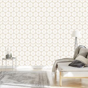Papier Peint Géométrique - Hexagones – Image 3