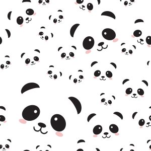 Papier Peint Pandas Doux – Image 1
