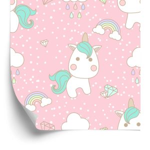 Papier Peint Pour Les Enfants - Licorne – Image 2