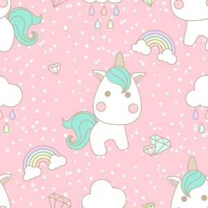 Papier Peint Pour Les Enfants - Licorne – Image 1