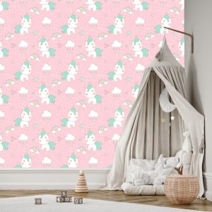 Papier Peint Pour Les Enfants - Licorne – Image 3