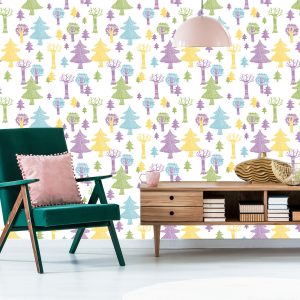 Papier Peint Arbres Forestiers Pour Une Chambre D'enfant – Image 6