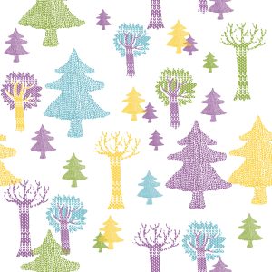 Papier Peint Arbres Forestiers Pour Une Chambre D'enfant – Image 1
