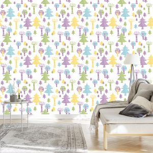 Papier Peint Arbres Forestiers Pour Une Chambre D'enfant – Image 3