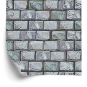 Papier Peint Briques Multicolores – Image 2