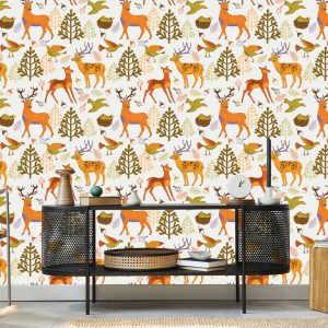 Papier Peint Pour Les Enfants - Beaux Animaux De La Forêt – Image 5