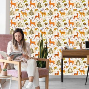 Papier Peint Pour Les Enfants - Beaux Animaux De La Forêt – Image 7