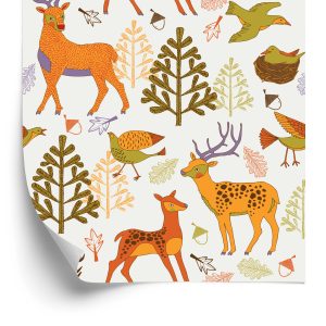Papier Peint Pour Les Enfants - Beaux Animaux De La Forêt – Image 2