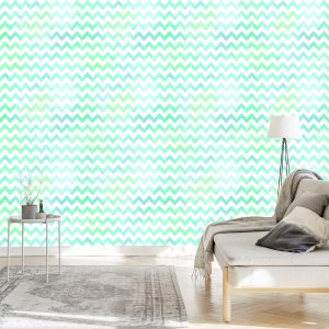Papier Peint Vagues Blanches Et Turquoises – Image 3