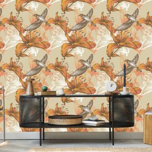 Papier Peint Oiseaux Et Fleurs – Image 5