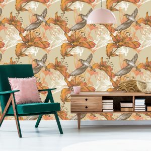 Papier Peint Oiseaux Et Fleurs – Image 6