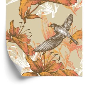 Papier Peint Oiseaux Et Fleurs – Image 2