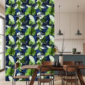 Papier Peint Feuilles Colorées À La Mode – Image 4