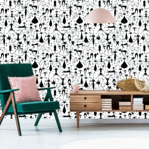 Papier Peint Chats Heureux Noirs – Image 6