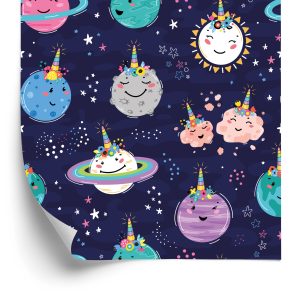 Papier Peint Planètes Heureuses – Image 2