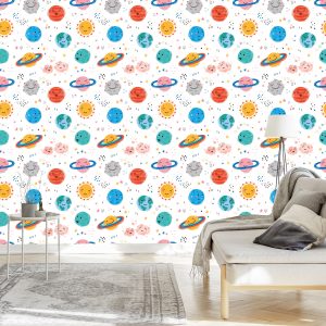 Papier Peint Le Soleil Et Les Planètes – Image 3
