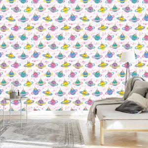 Papier Peint Planètes Colorées – Image 3
