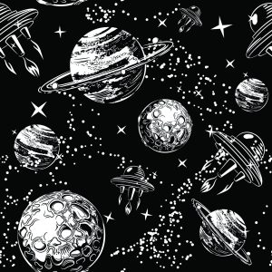 Papier Peint Vaisseaux Spatiaux Parmi Les Planètes – Image 1