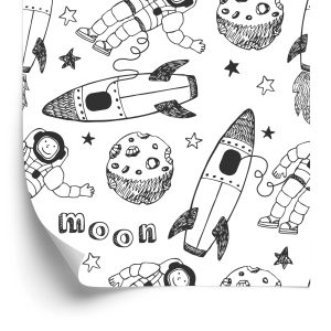 Papier Peint Cosmonautes Parmi Les Étoiles – Image 2