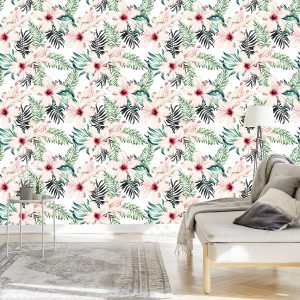 Papier Peint Fleurs D'hibiscus – Image 3