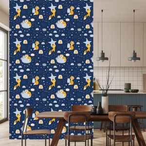 Papier Peint Renards Et Ours En Peluche Dans L'espace – Image 4
