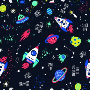 Papier Peint Fusées Spatiales Et Ovni – Image 1
