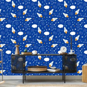 Papier Peint Fusées Spatiales Et Coeurs – Image 5