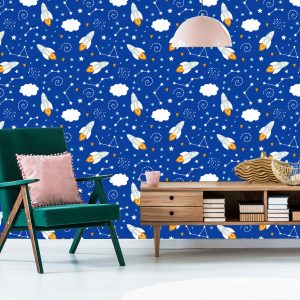 Papier Peint Fusées Spatiales Et Coeurs – Image 6
