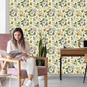 Papier Peint Roses Sauvages Et Camomille – Image 7