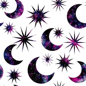Papier Peint Soleil, Lune, Dans, Galaxie, Style – Image 1