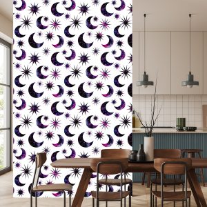 Papier Peint Soleil, Lune, Dans, Galaxie, Style – Image 4