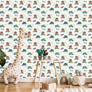 Papier Peint Voitures De Course Et Ours En Peluche – Image 5