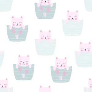 Papier Peint Chats Dans Le Panier – Image 1