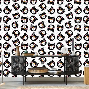 Papier Peint Chats Noirs Souriants – Image 5