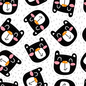 Papier Peint Chats Noirs Souriants – Image 1