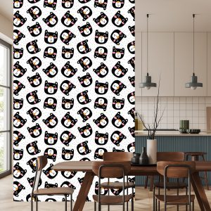 Papier Peint Chats Noirs Souriants – Image 4