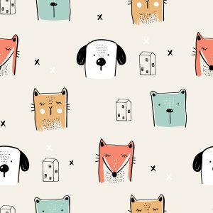 Papier Peint Animaux Colorés – Image 1