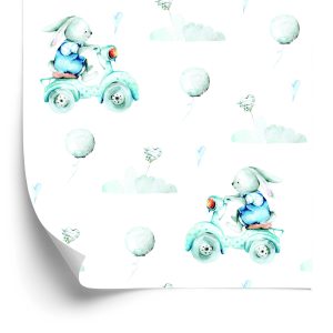 Papier Peint Lapins Et Coeurs – Image 2
