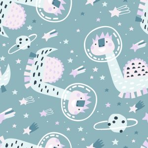 Papier Peint Dinosaures Dans L'espace – Image 1
