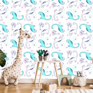 Papier Peint Dinosaures Et Palmiers – Image 5