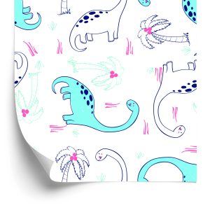 Papier Peint Dinosaures Et Palmiers – Image 2