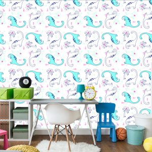 Papier Peint Dinosaures Et Palmiers – Image 4